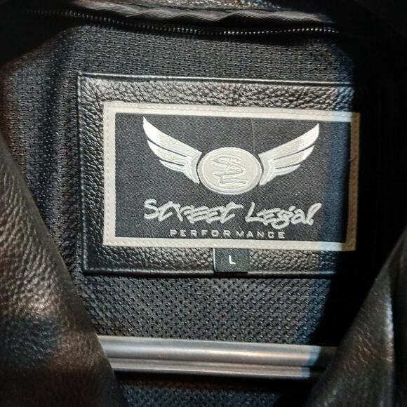 Biker Motorcycle Quality Heavy Blk Leather Belted Style Jacket Men’s L - Picture 2 of 13